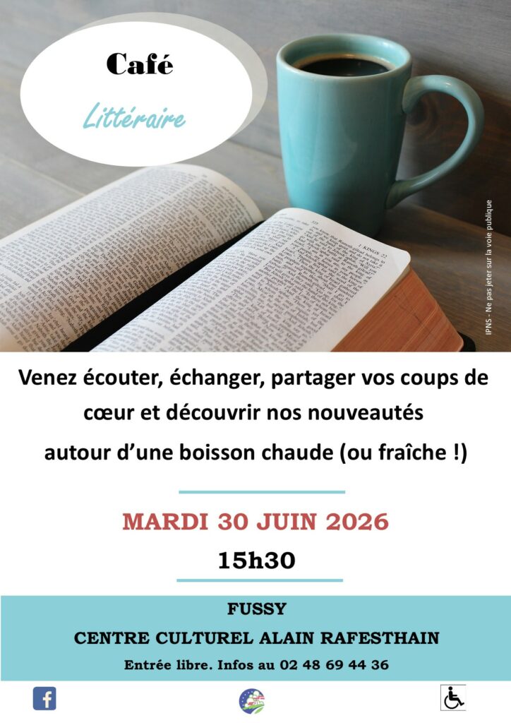 affiche café littéraire