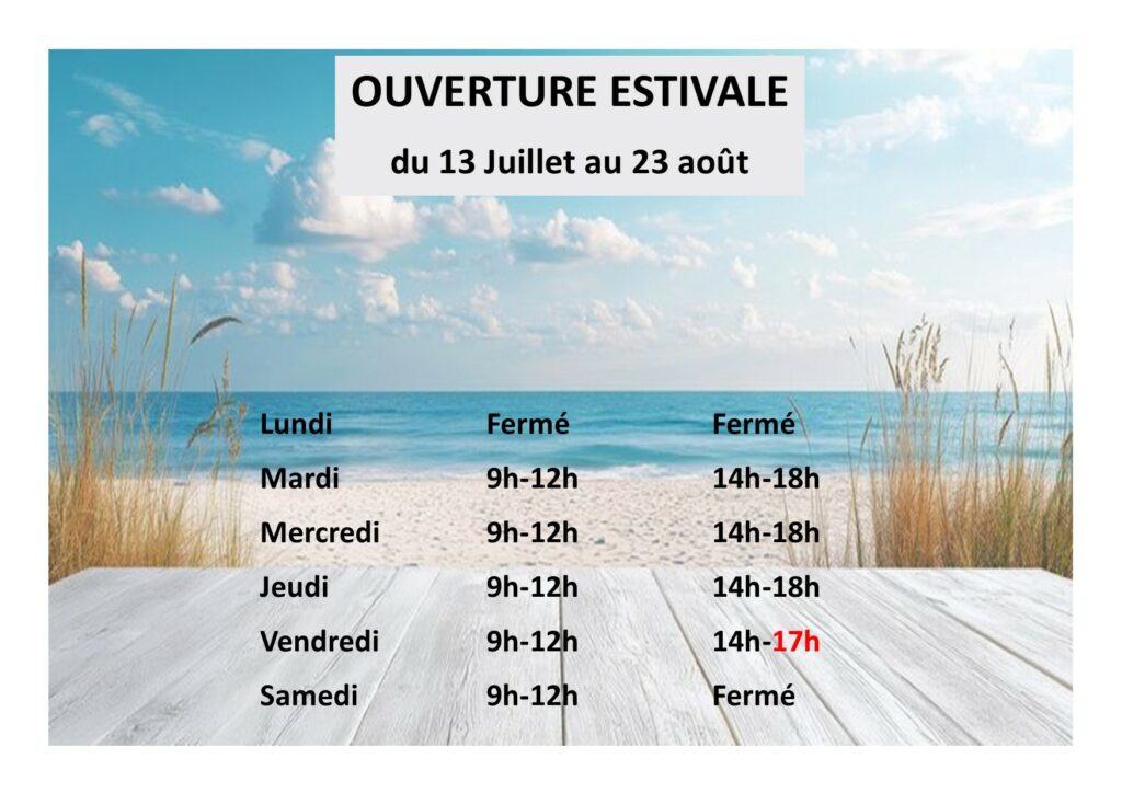 horaires été